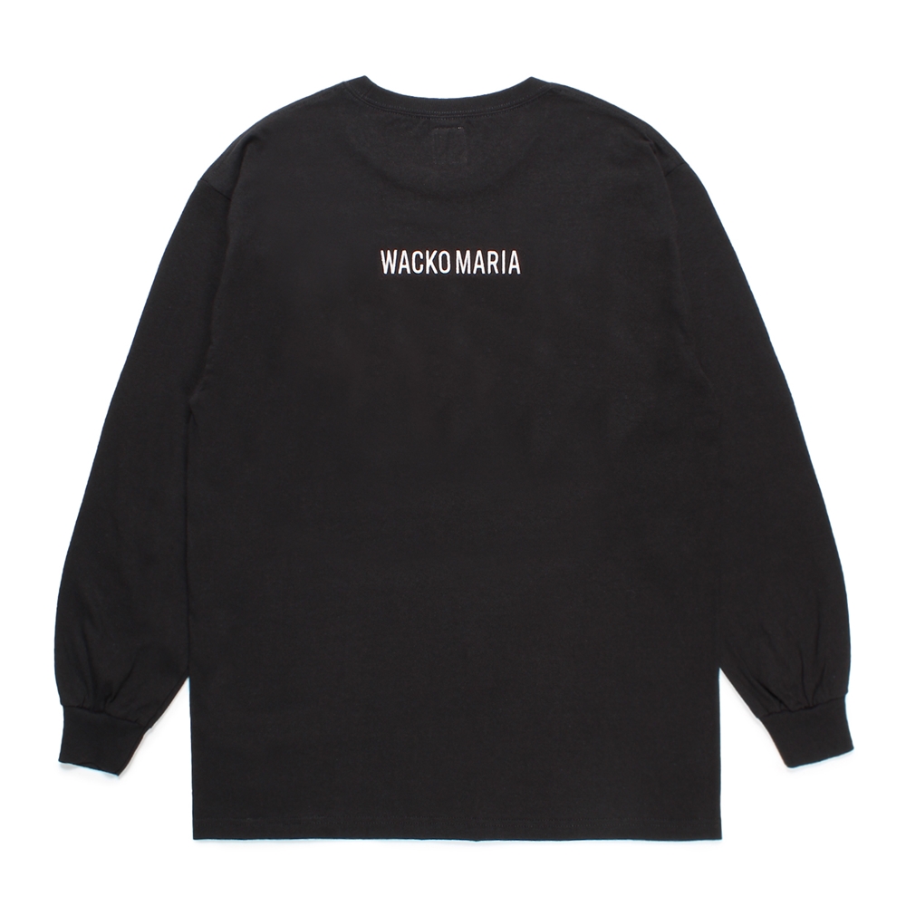 画像: WACKO MARIA/TIM LEHI / LONG SLEEVE T-SHIRT（BLACK）［刺繍長袖T-24秋冬］