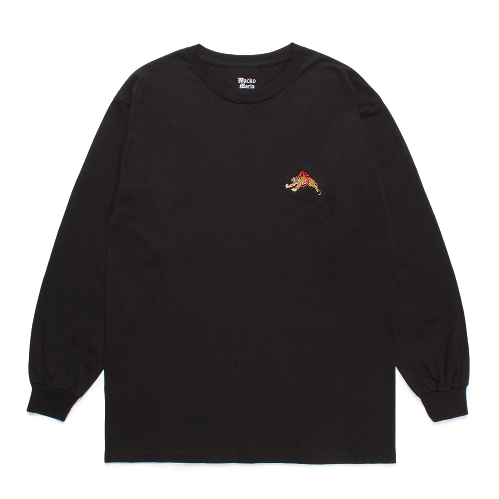 画像: WACKO MARIA/TIM LEHI / LONG SLEEVE T-SHIRT（BLACK）［刺繍長袖T-24秋冬］