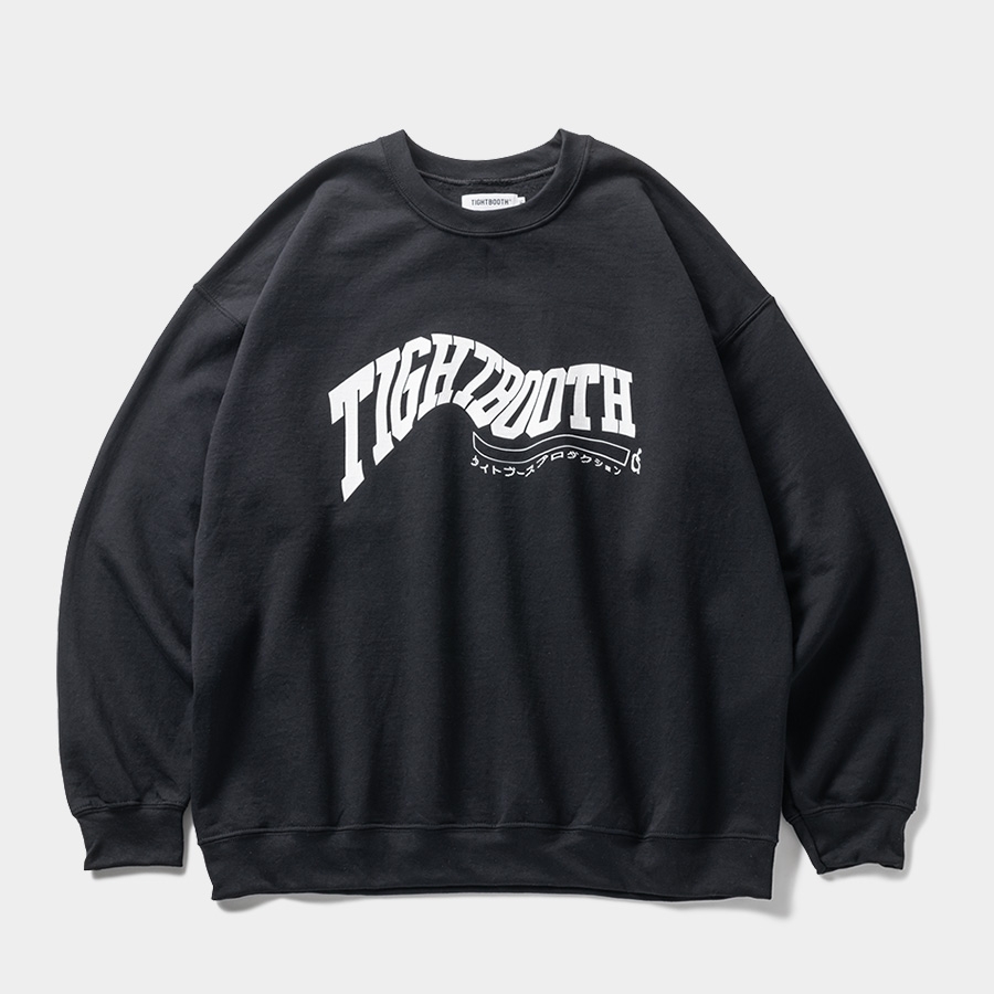 画像: TIGHTBOOTH/ACID LOGO CREW SWEAT SHIRT（Black）［クルーネックスウェット-24秋冬］