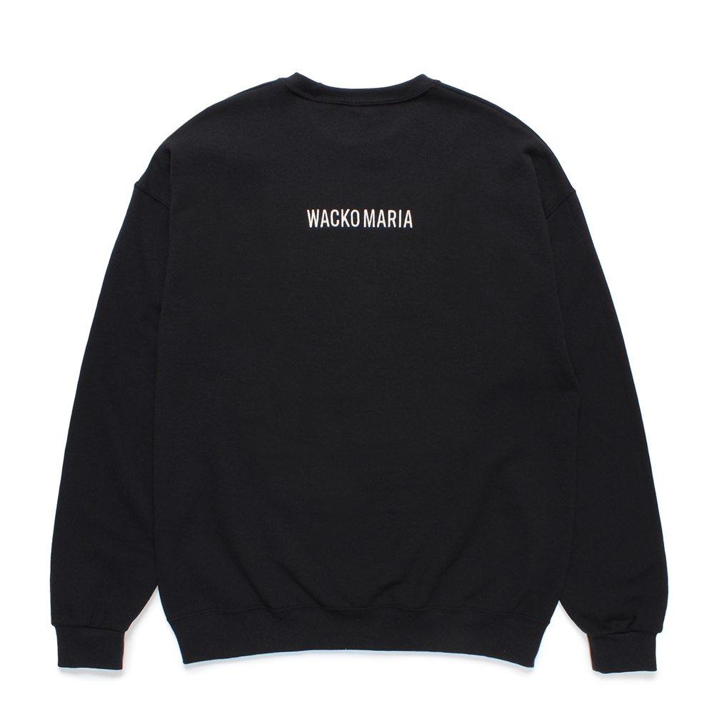 画像: WACKO MARIA/TIM LEHI / SWEAT SHIRT（BLACK）［クルーネックスウェット-24秋冬］