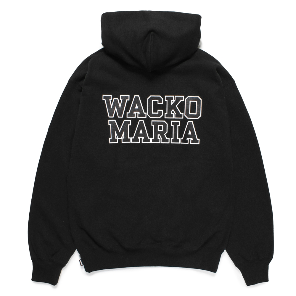 画像: WACKO MARIA/HEAVY WEIGHT HOODED SWEAT SHIRT（BLACK）［プルオーバーパーカー-24秋冬］