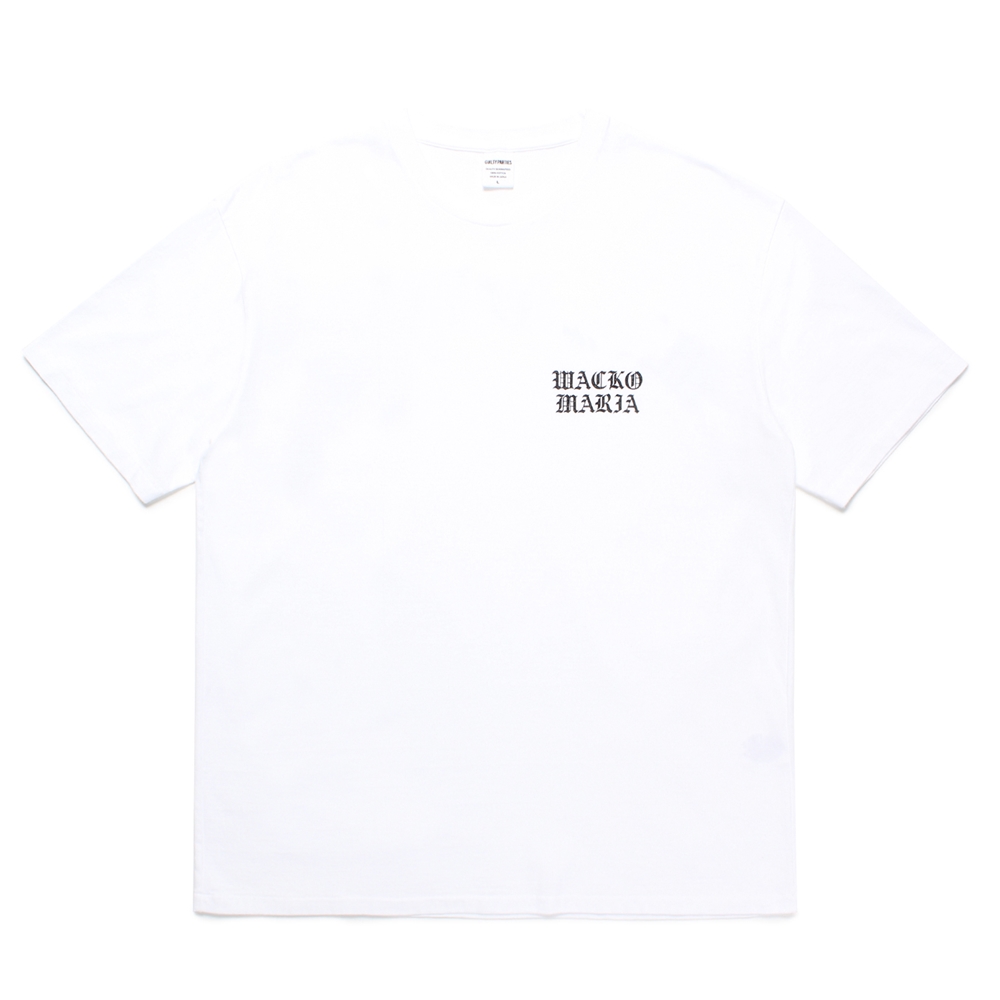 画像: WACKO MARIA/WASHED HEAVY WEIGHT T-SHIRT（WHITE）［プリントT-24秋冬］