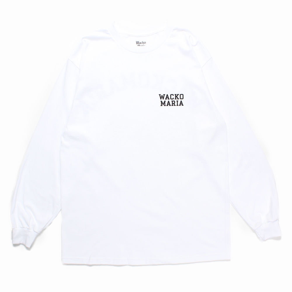 画像: WACKO MARIA/LONG SLEEVE T-SHIRT（WHITE）［プリント長袖T-24秋冬］