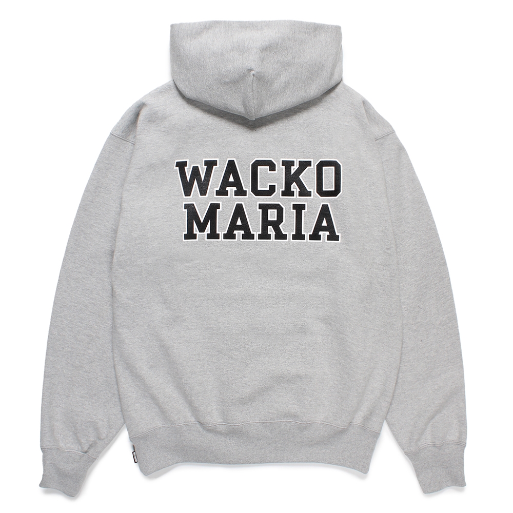 画像: WACKO MARIA/HEAVY WEIGHT HOODED SWEAT SHIRT（GRAY）［プルオーバーパーカー-24秋冬］