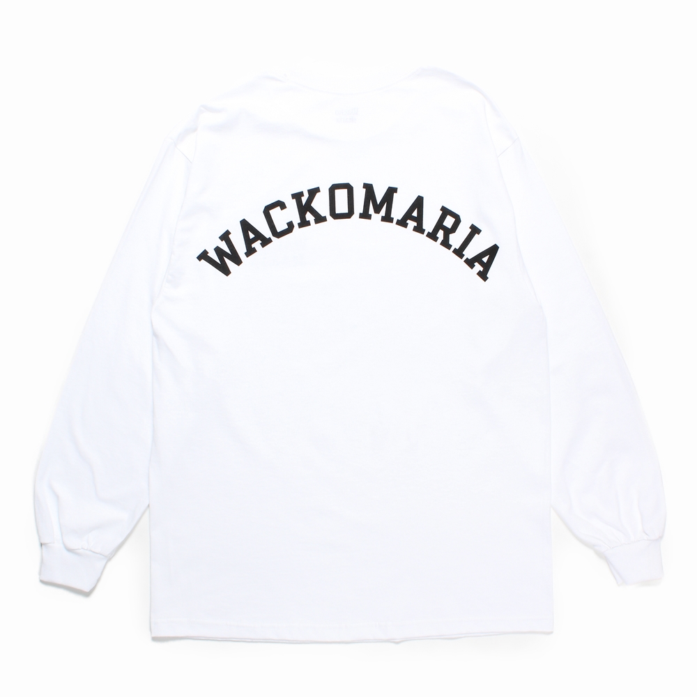 画像: WACKO MARIA/LONG SLEEVE T-SHIRT（WHITE）［プリント長袖T-24秋冬］