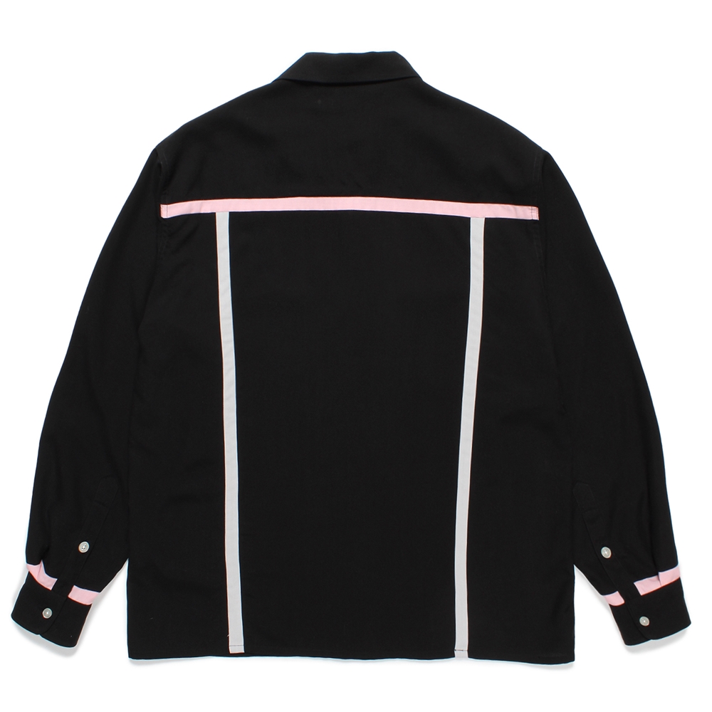 画像: WACKO MARIA/SWITCHING 50'S OPEN COLLAR SHIRT（BLACK）［スイッチング50'Sオープンカラーシャツ-24秋冬］