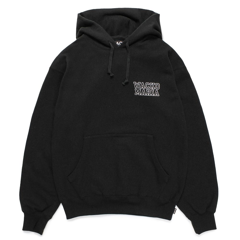 画像: WACKO MARIA/HEAVY WEIGHT HOODED SWEAT SHIRT（BLACK）［プルオーバーパーカー-24秋冬］