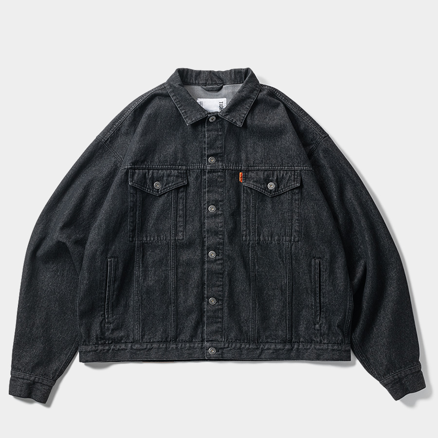 画像: TIGHTBOOTH/LABEL LOGO DENIM JACKET（Black）［デニムJKT-24秋冬］