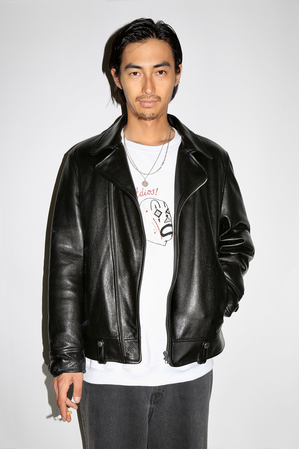 画像: WACKO MARIA/LEATHER DOUBLE RIDERS JACKET（BLACK）［レザーダブルライダースJKT-24秋冬］