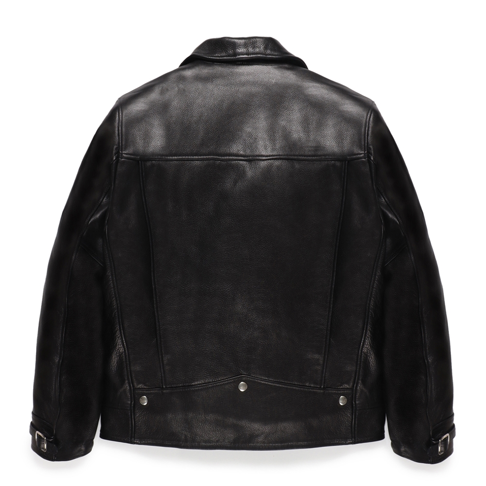 画像: WACKO MARIA/LEATHER DOUBLE RIDERS JACKET（BLACK）［レザーダブルライダースJKT-24秋冬］