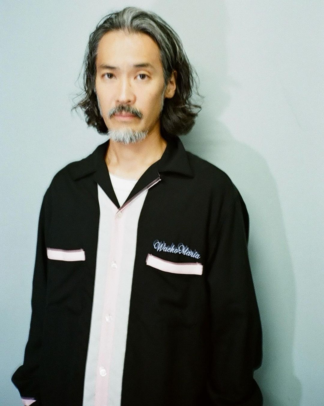 画像: WACKO MARIA/SWITCHING 50'S OPEN COLLAR SHIRT（BLACK）［スイッチング50'Sオープンカラーシャツ-24秋冬］