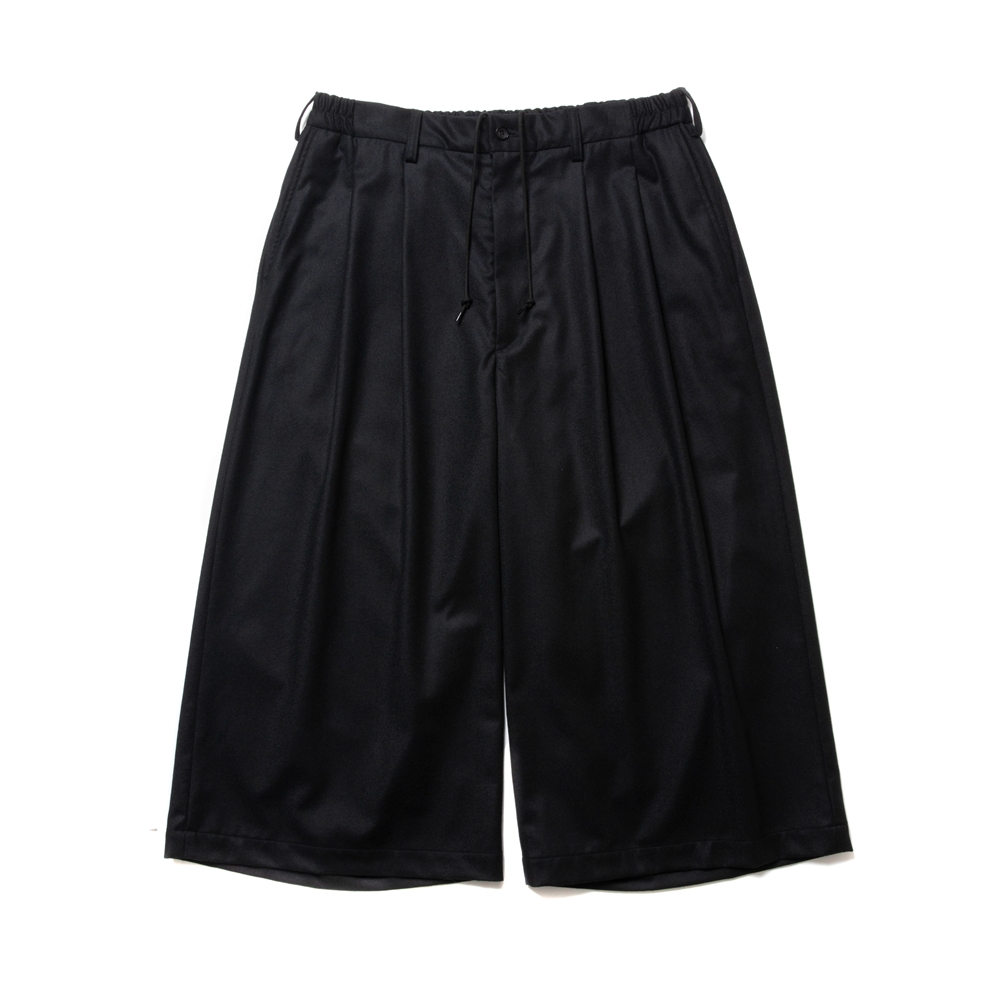 画像: COOTIE PRODUCTIONS/CA/W Flannel Shin Cut Wide Easy Trousers（Black）［シンカットワイドイージートラウザース-24秋冬］