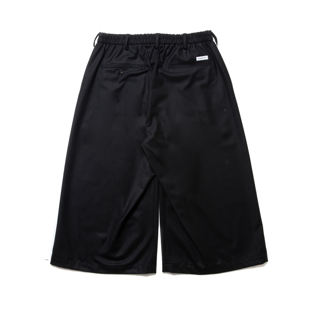 画像: COOTIE PRODUCTIONS/CA/W Flannel Shin Cut Wide Easy Trousers（Black）［シンカットワイドイージートラウザース-24秋冬］