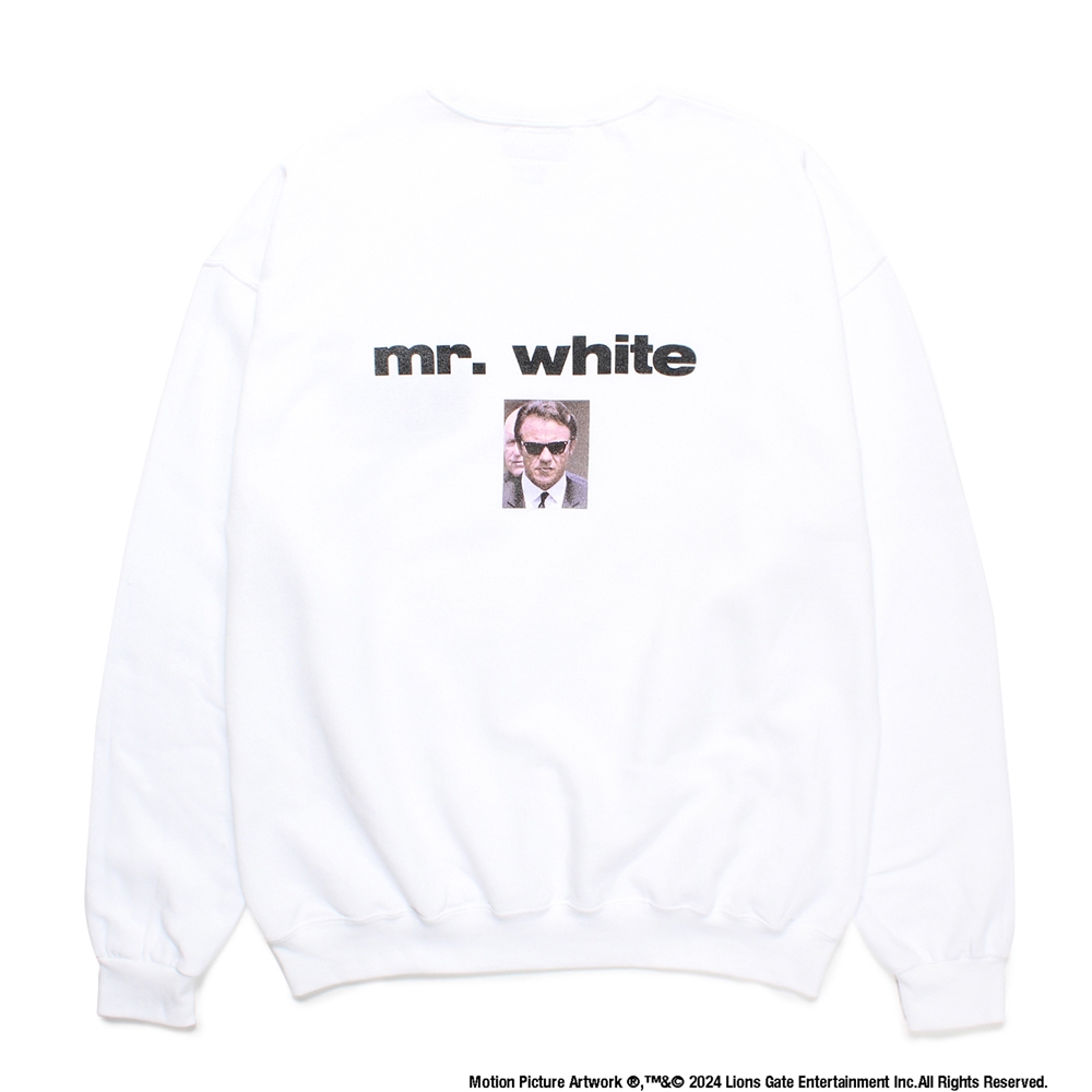 画像: WACKO MARIA/RESERVOIR DOGS / SWEAT SHIRT（WHITE）［クルーネックスウェット-24秋冬］