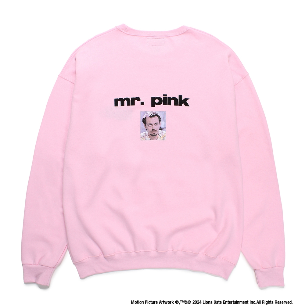 画像: WACKO MARIA/RESERVOIR DOGS / SWEAT SHIRT（PINK）［クルーネックスウェット-24秋冬］