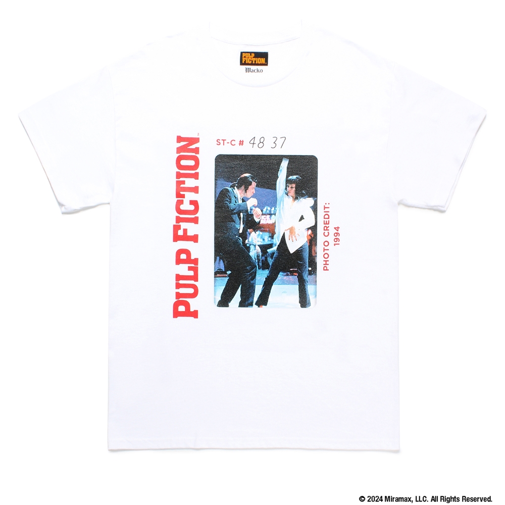 画像: WACKO MARIA/PULP FICTION / T-SHIRT（WHITE）［プリントT-24秋冬］