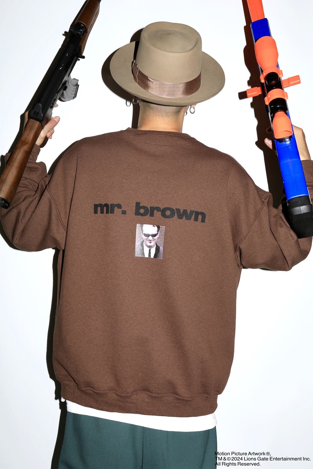 画像: WACKO MARIA/RESERVOIR DOGS / SWEAT SHIRT（BROWN）［クルーネックスウェット-24秋冬］