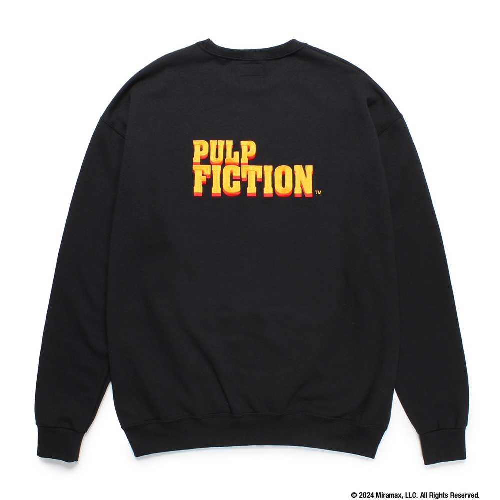 画像: WACKO MARIA/PULP FICTION / SWEAT SHIRT（BLACK）［クルーネックスウェット-24秋冬］