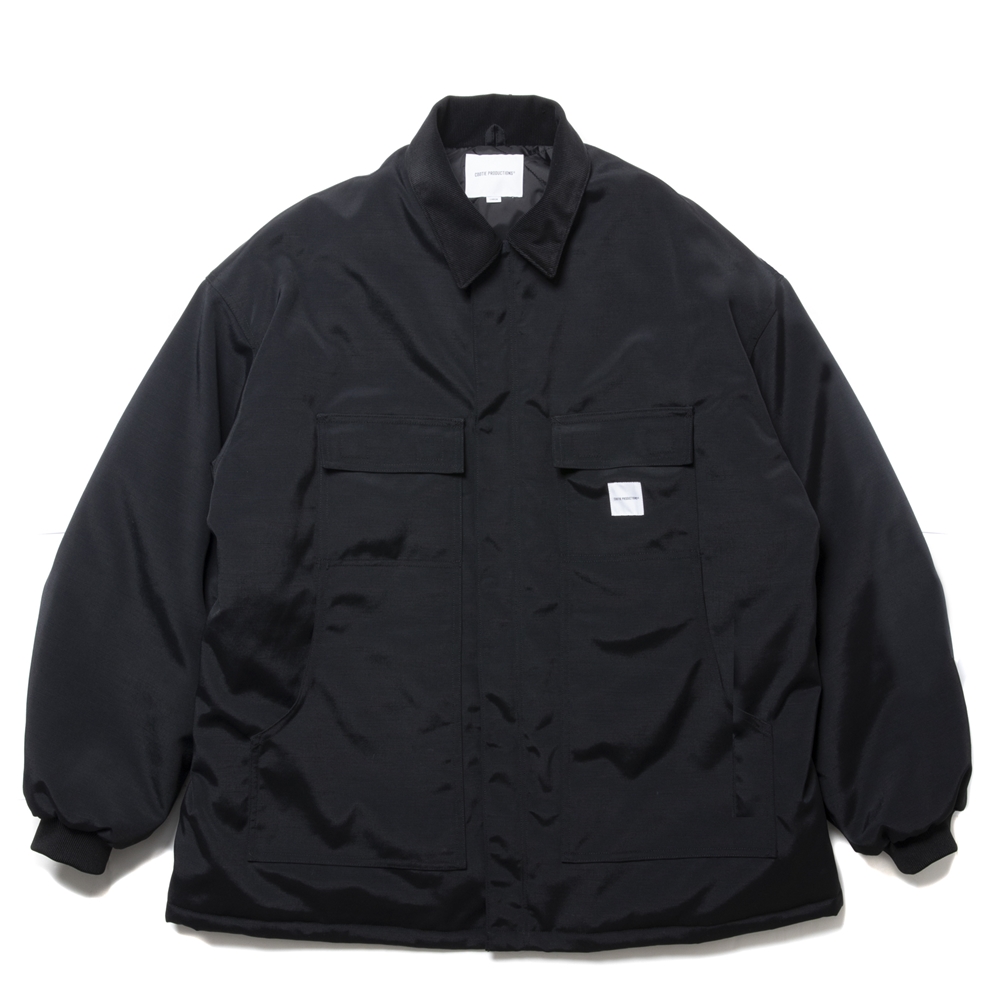 画像: COOTIE PRODUCTIONS/Padded Nylon OX Work Short Coat（Black）［ワークショートコート-24秋冬］