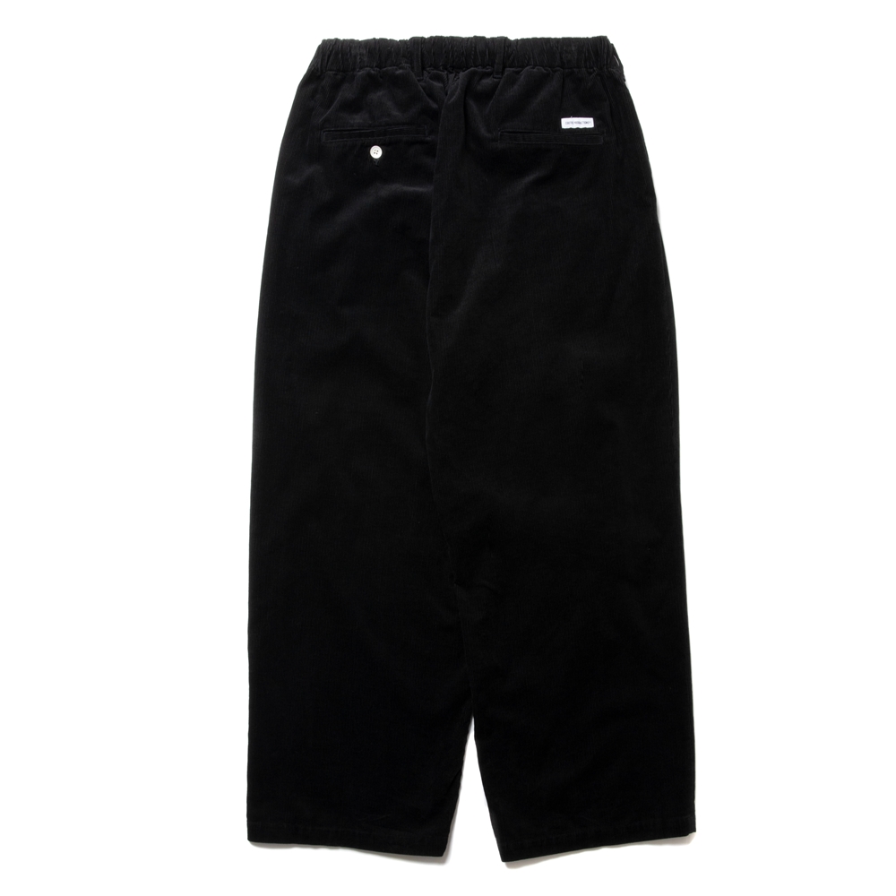 画像: COOTIE PRODUCTIONS/Corduroy 3 Tuck Easy Trousers（Black）［コーデュロイ3タックイージーパンツ-24秋冬］