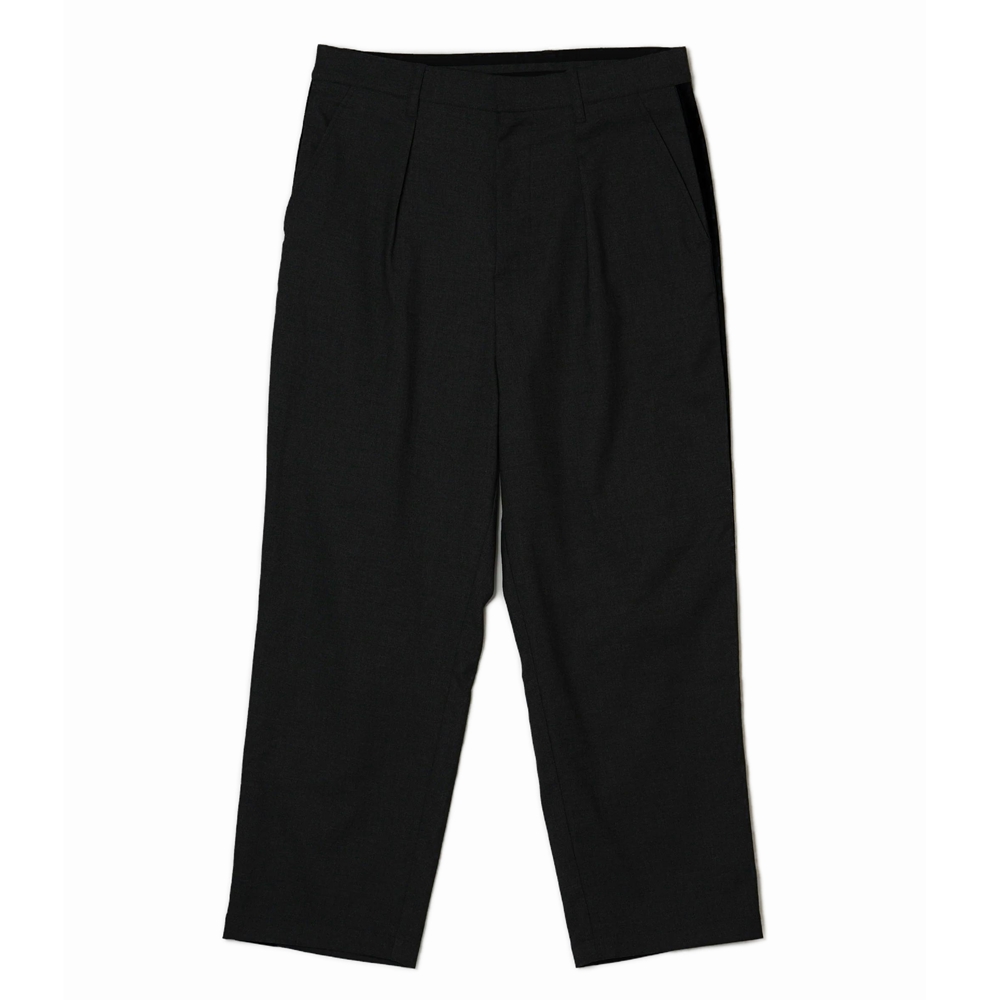 画像: BUENA VISTA/SIDE LINE TUCK SLACKS（BLACK）［サイドラインタックスラックス-24秋冬］