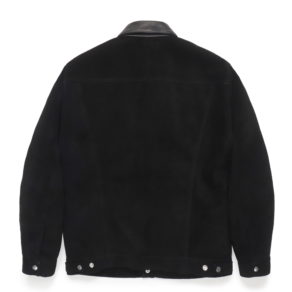 画像: WACKO MARIA/SUEDE TRUCKER JACKET（BLACK）［スウェードレザートラッカーJKT-24秋冬］