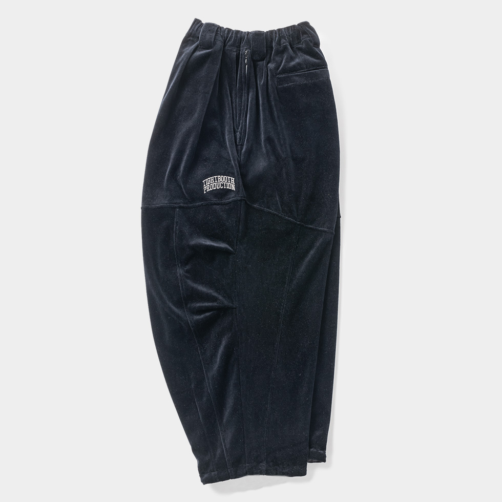 画像: TIGHTBOOTH/VELOUR BALLOON PANTS（Black）［ベロアバルーンパンツ-24秋冬］