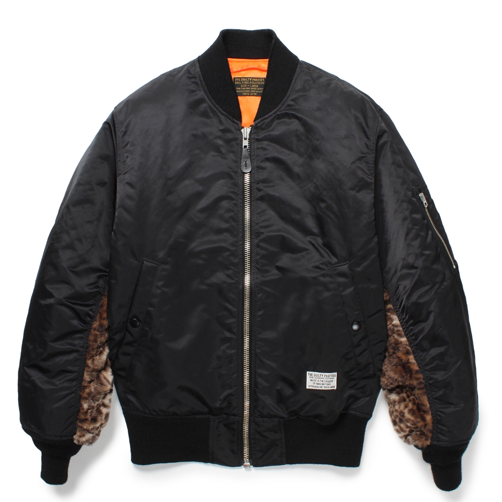 画像: WACKO MARIA/MA-1 FLIGHT JACKET（BLACK）［MA-1フライトJKT-24秋冬］