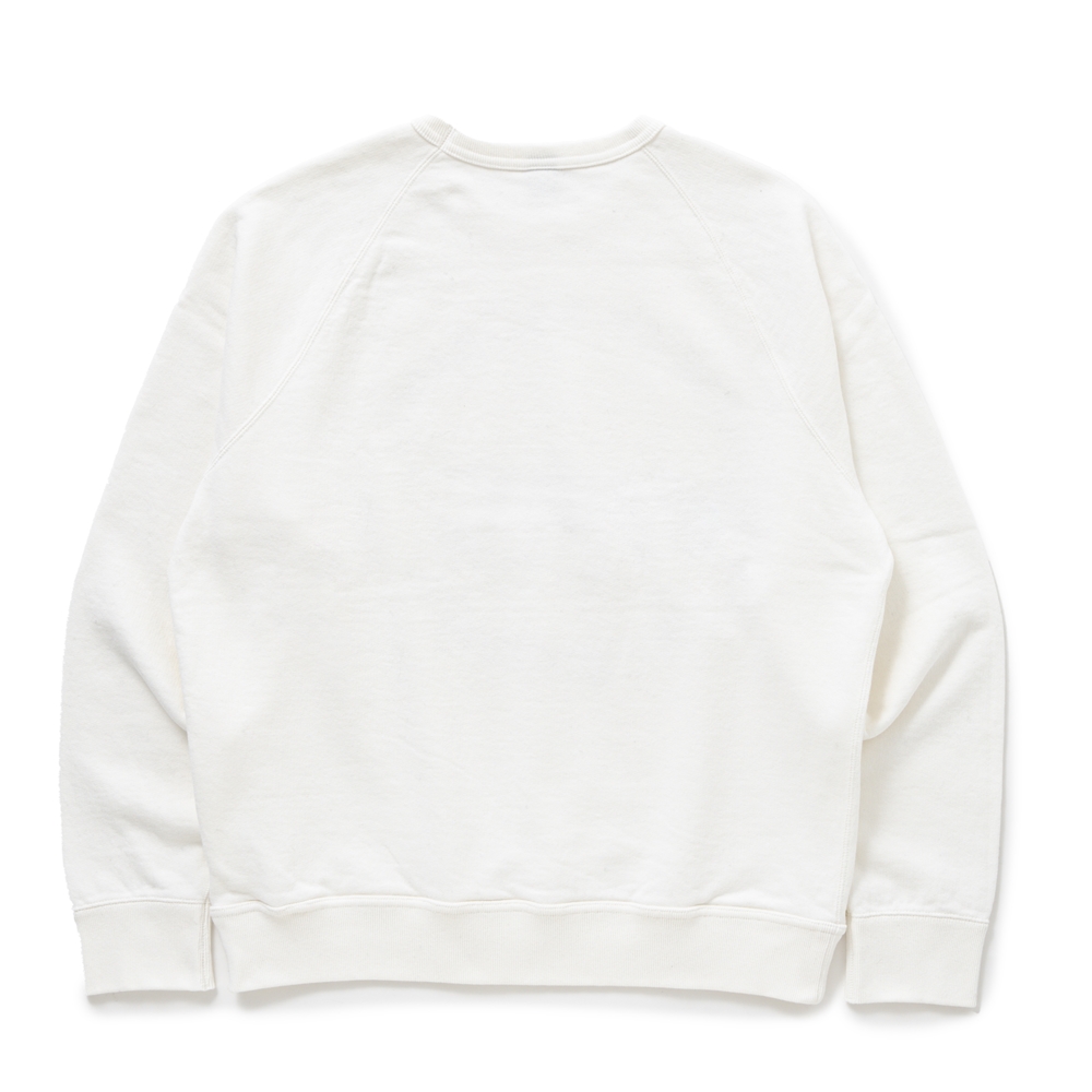 画像: RATS/LOGO BINDER NECK SWEAT（WHITE）［クルーネックスウェット-24秋冬］