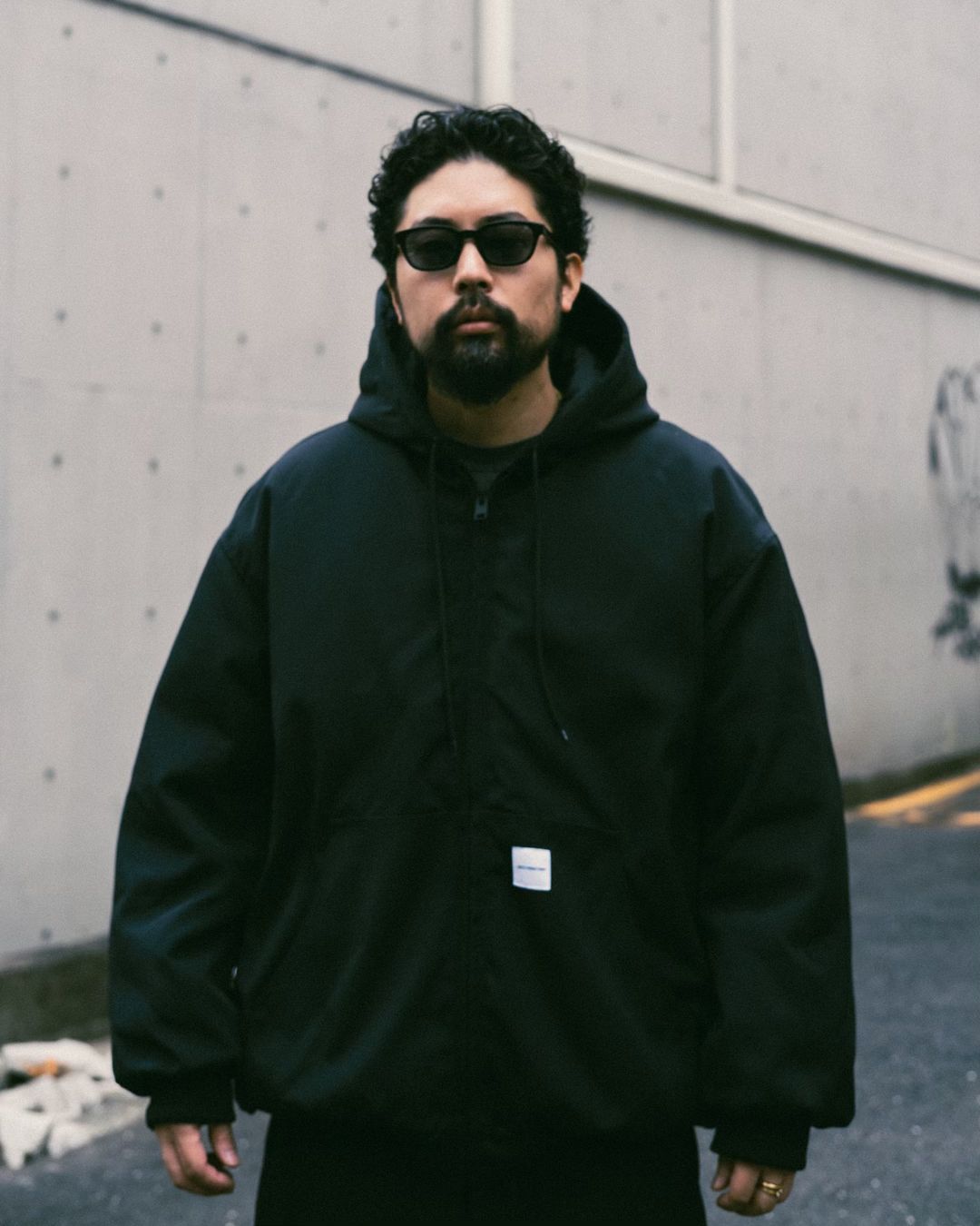 画像: COOTIE PRODUCTIONS/Padded Nylon OX hooded Work Jacket（Black）［フーデッドワークJKT-24秋冬］