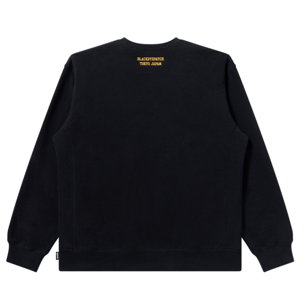 画像: BlackEyePatch/B EMBLEM HEAVYWEIGHT CREW SWEAT（BLACK）