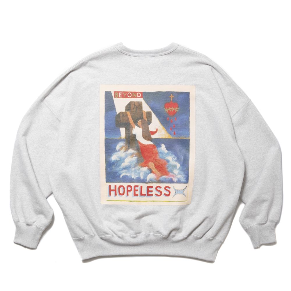 画像: COOTIE PRODUCTIONS/Print Sweat Crew（BEYOND HOPELESS）（Oatmeal）［スウェットクルー-24秋冬］