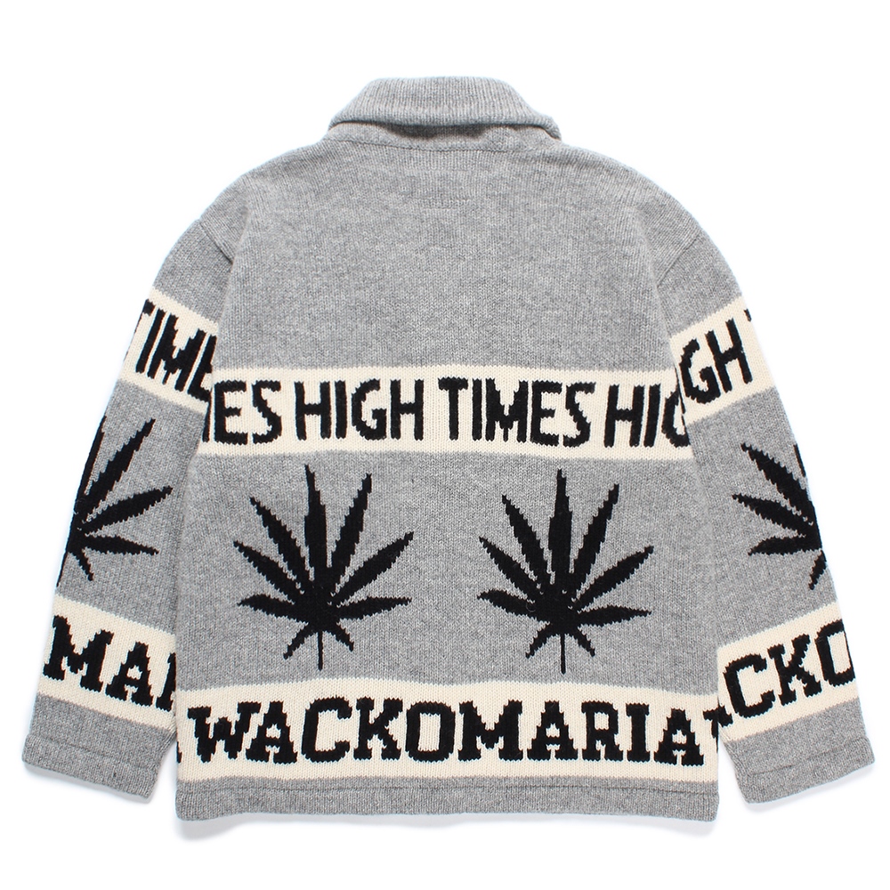 画像: WACKO MARIA/HIGH TIMES / COWICHAN SWEATER（GRAY）［カウチンセーター-24秋冬］