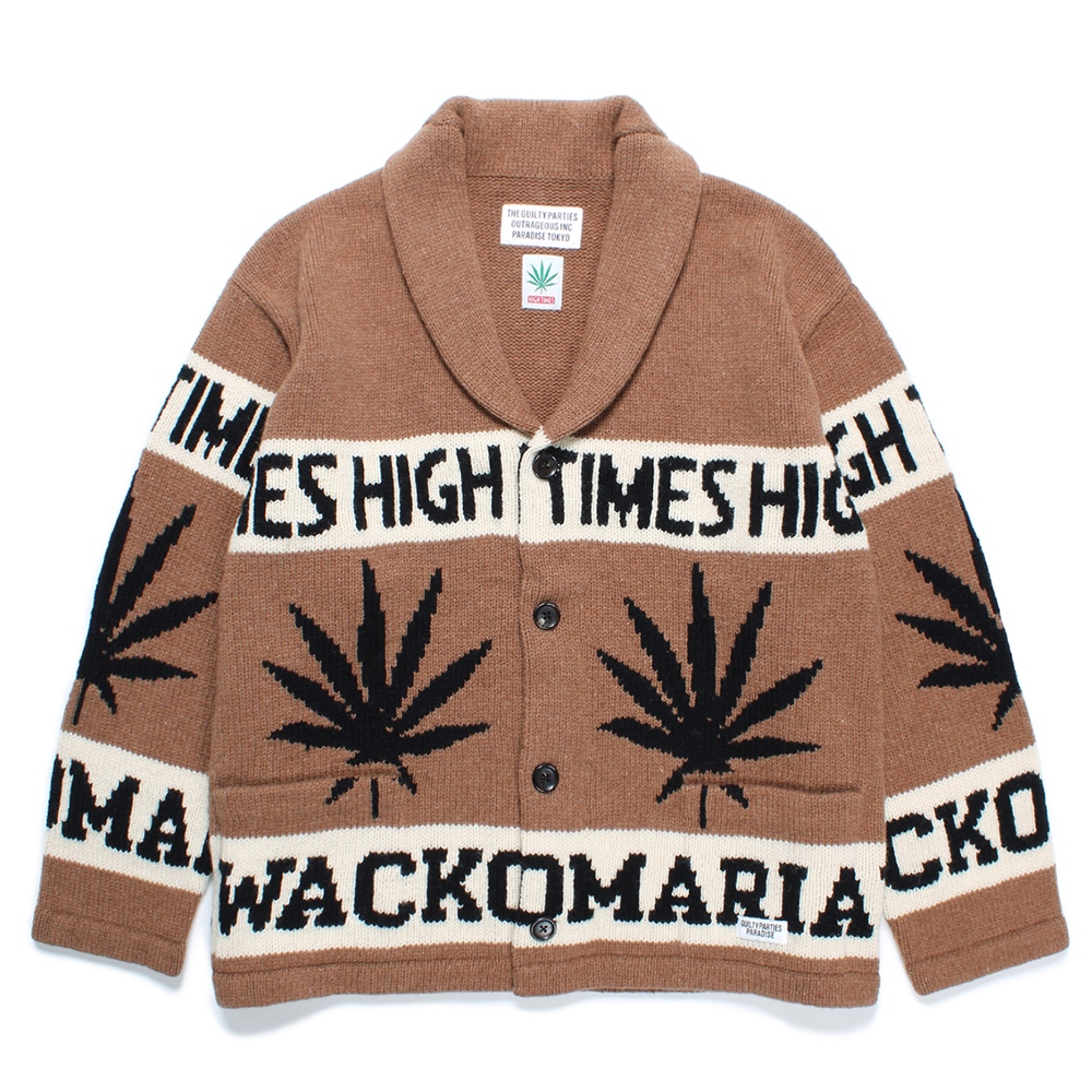 画像: WACKO MARIA/HIGH TIMES / COWICHAN SWEATER（BROWN）［カウチンセーター-24秋冬］