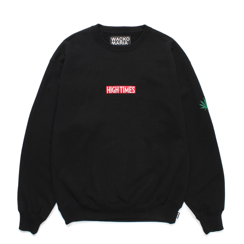 画像: WACKO MARIA/HIGH TIMES / HEAVY WEIGHT CREW NECK SWEAT SHIRT（BLACK）［クルーネックスウェット-24秋冬］