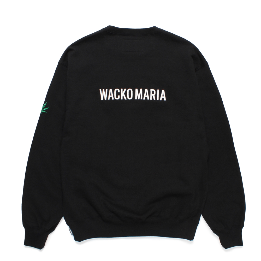 画像: WACKO MARIA/HIGH TIMES / HEAVY WEIGHT CREW NECK SWEAT SHIRT（BLACK）［クルーネックスウェット-24秋冬］