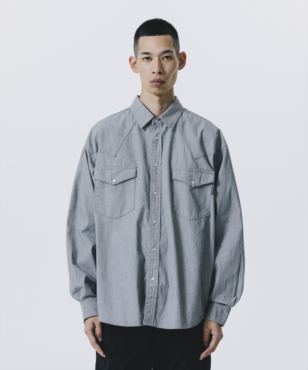 画像: 【25春夏ご予約受付中！25年3月入荷予定】ROTTWEILER/R9 GRAY DENIM SHIRT（GRAY）［グレーデニムシャツ-25春夏］