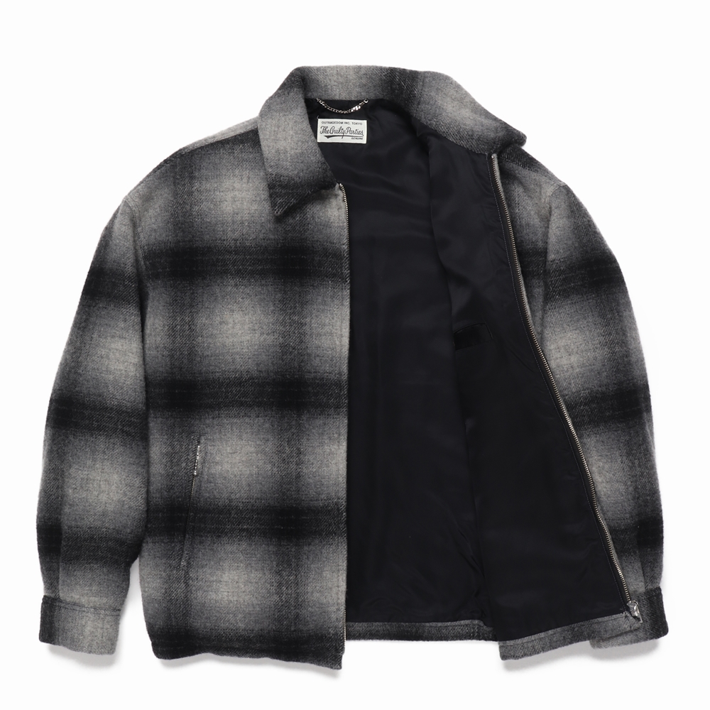 画像: WACKO MARIA/WOOL CHECK 50'S JACKET（GRAY）［ウールチェック50'S JKT-24秋冬］