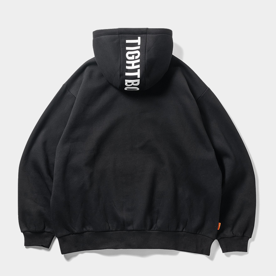 画像: TIGHTBOOTH/LOGO ZIP HOODED SWEAT SHIRT（Black）［ジップアップフーディー-24秋冬］