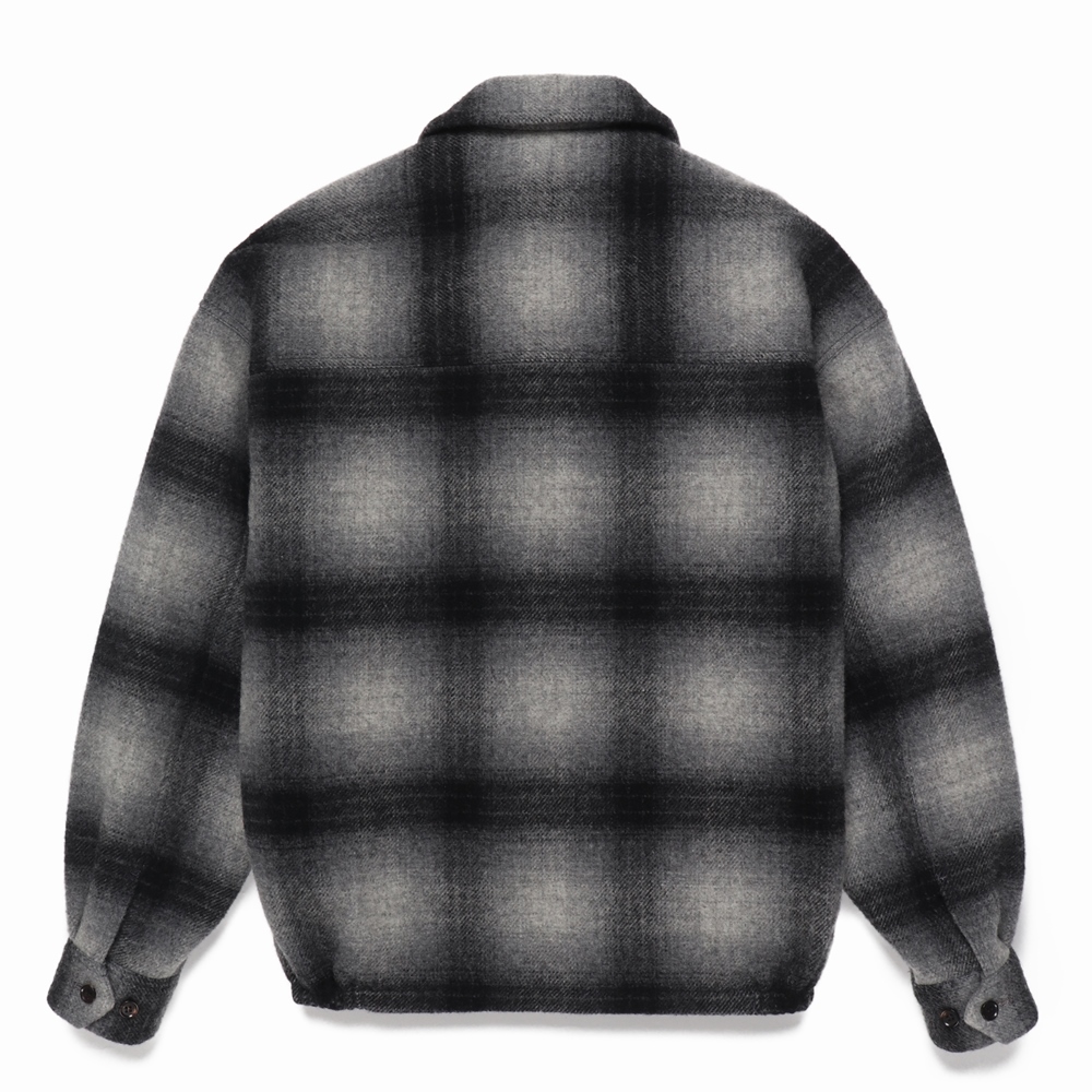 画像: WACKO MARIA/WOOL CHECK 50'S JACKET（GRAY）［ウールチェック50'S JKT-24秋冬］