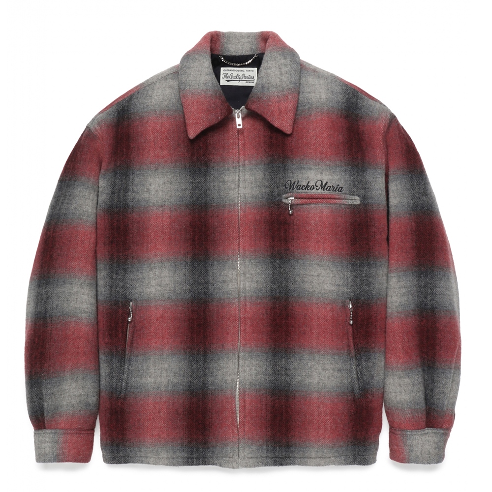 画像: WACKO MARIA/WOOL CHECK 50'S JACKET（RED）［ウールチェック50'S JKT-24秋冬］