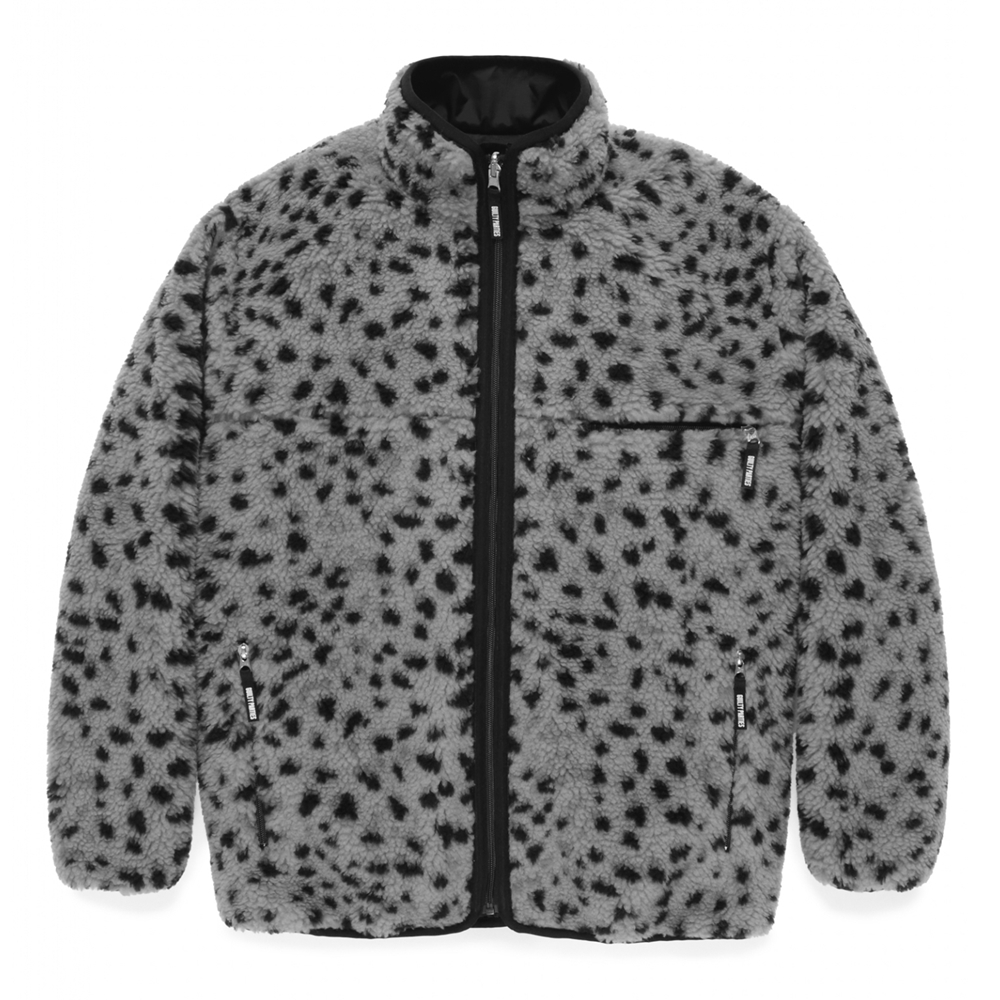 WACKO MARIA/REVERSIBLE LEOPARD BOA FLEECE JACKET（GRAY）［リバーシブルレオパードボアフリースJKT-24秋冬］  - JONAS