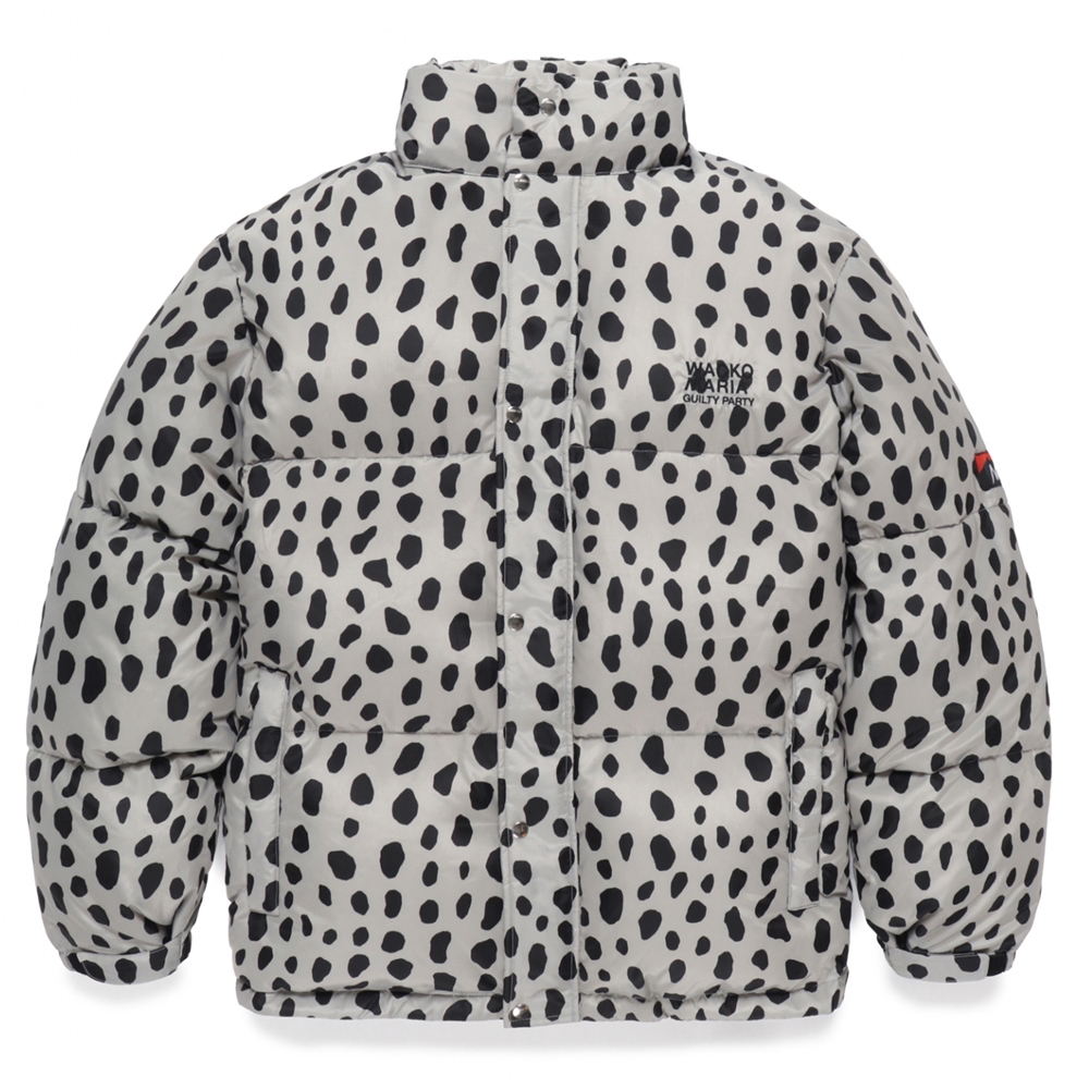 画像: WACKO MARIA/NANGA / LEOPARD DOWN JACKET（GRAY）［レオパードダウンJKT-24秋冬］