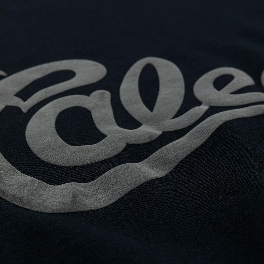 画像: CALEE/CALEE FOAMING LOGO CREW NECK SW（BLACK）［クルーネックスウェット-24秋冬］