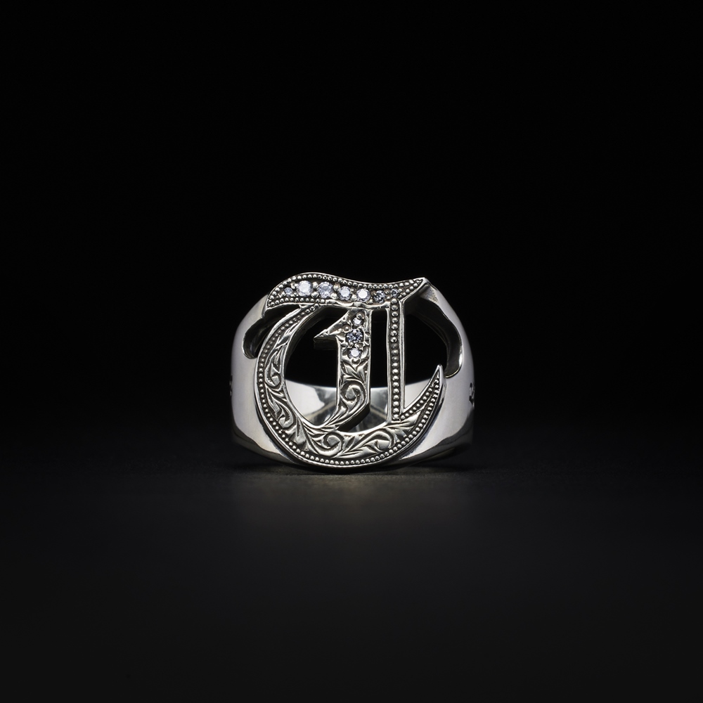 画像: ANTIDOTE BUYERS CLUB/Engraved Initial Ring（Silver）