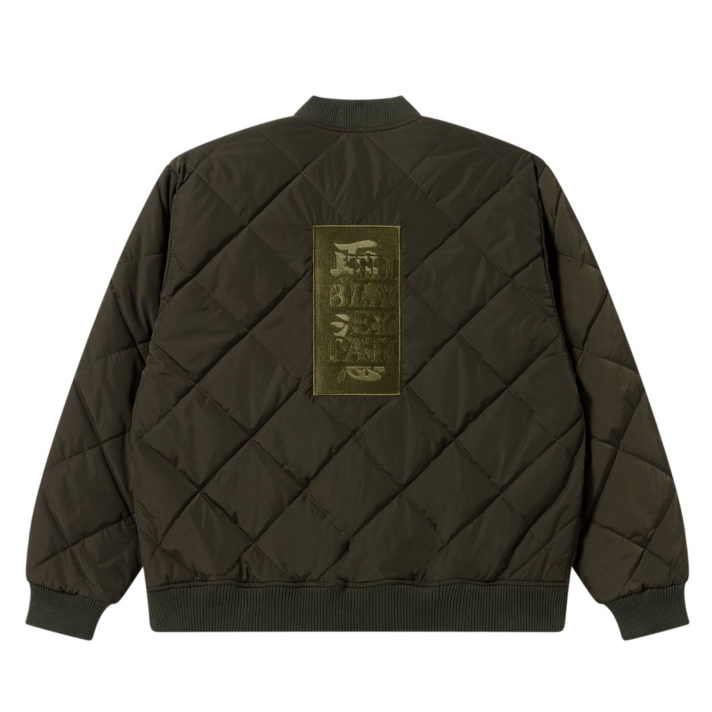 画像: BlackEyePatch/HWC LABEL EMBROIDERED QUILTED JACKET（OLIVE）