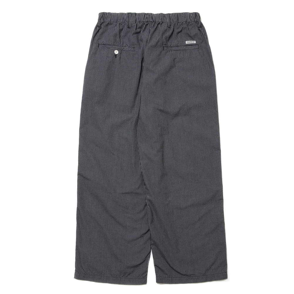 画像: COOTIE PRODUCTIONS/Garment Dyed Ripstop Check Easy Pants（Black）［チェックイージーパンツ-24春夏］