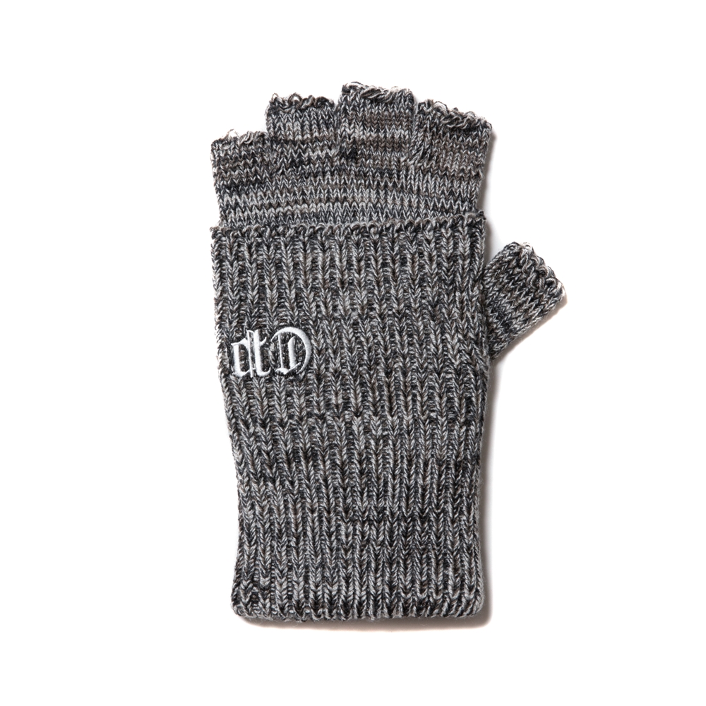 画像: COOTIE PRODUCTIONS/Lowgauge Fingerless Knit Glove（Gray Mix）［フィンガーレスグローブ-24秋冬］