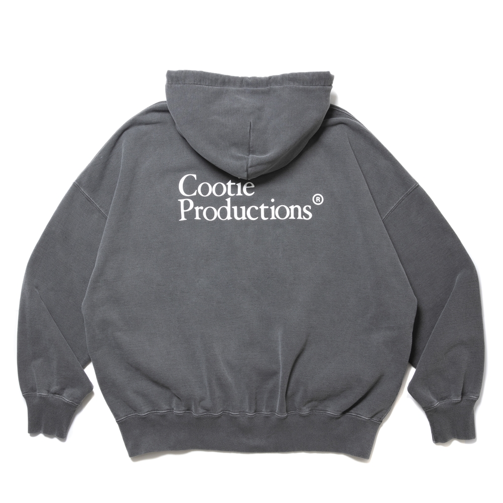 画像: COOTIE PRODUCTIONS/Pigment Dyed Open End Yarn Sweat Hoodie（Black）［ピグメントダイスウェットフーディー-24秋冬］