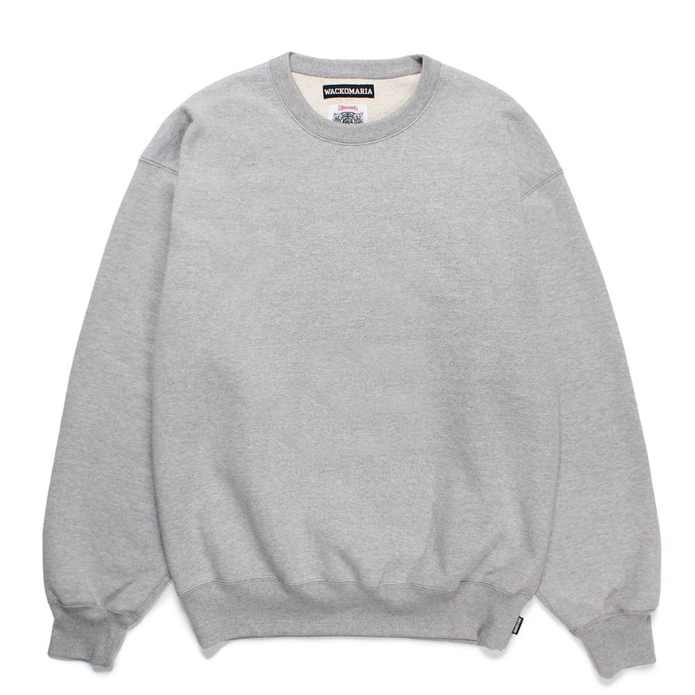 画像: WACKO MARIA/WOLF'S HEAD / HEAVY WEIGHT SWEAT SHIRT（GRAY）［クルーネックスウェット-24秋冬］